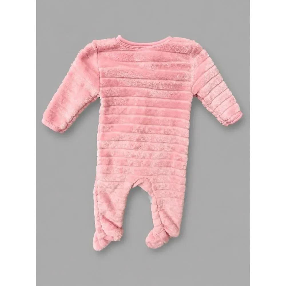 Hello Kitty Pink Fleece Footed Zip Sleeper One Piece Pajamas Girls 9M